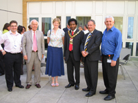 Staff and the mayor of Harringey at the event